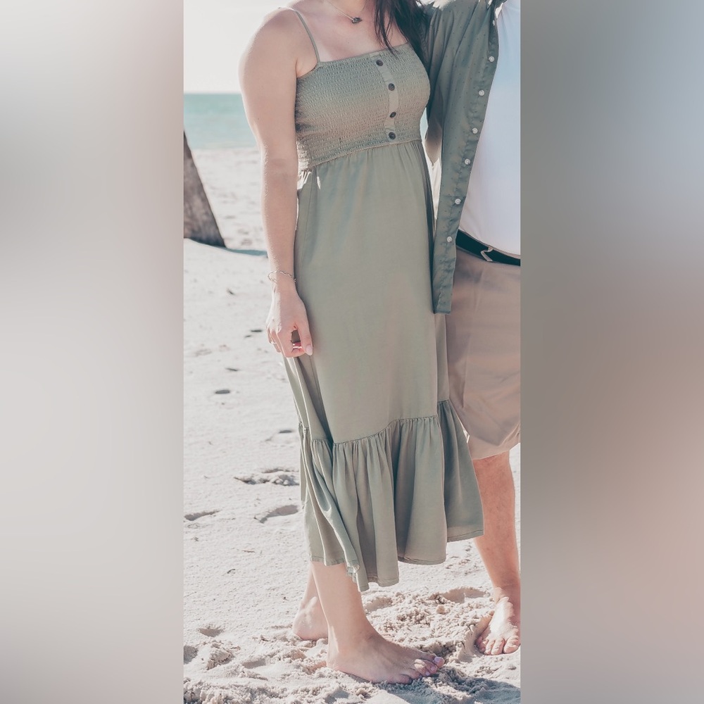 Love Tree Green Maxi Dress